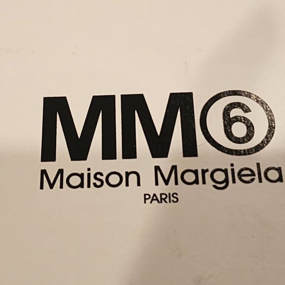 Maison Margiela MM6 Platform High-Top Sneakers Black Size 39 - Suede Logo Print - Picture 7 of 7